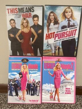 Reese Witherspoon DVD Bundle — Legally Blonde 1&2, This Means War, Hot Pursuit